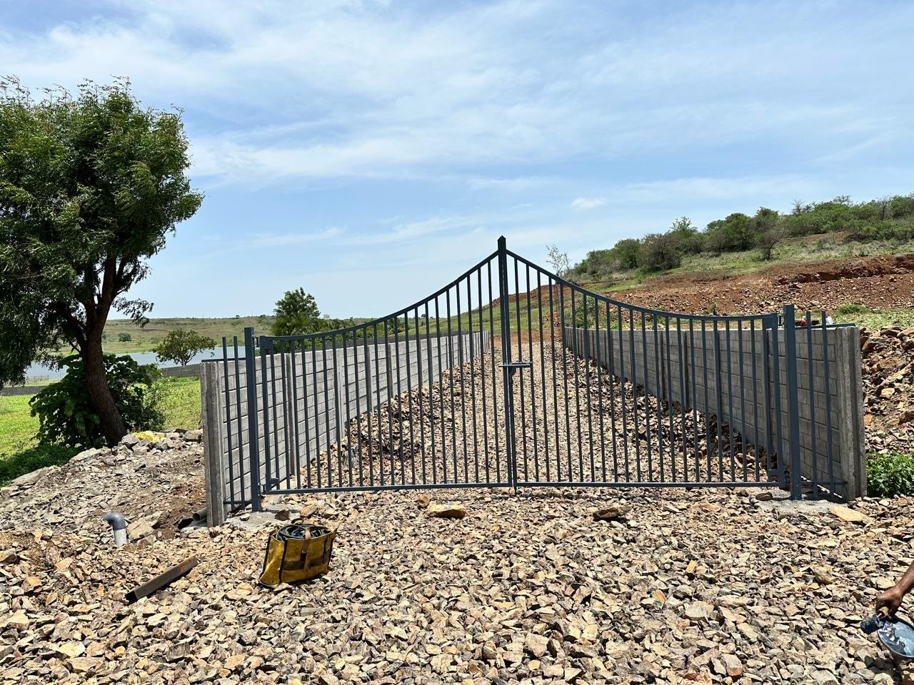 Entrance gate at Morvan site